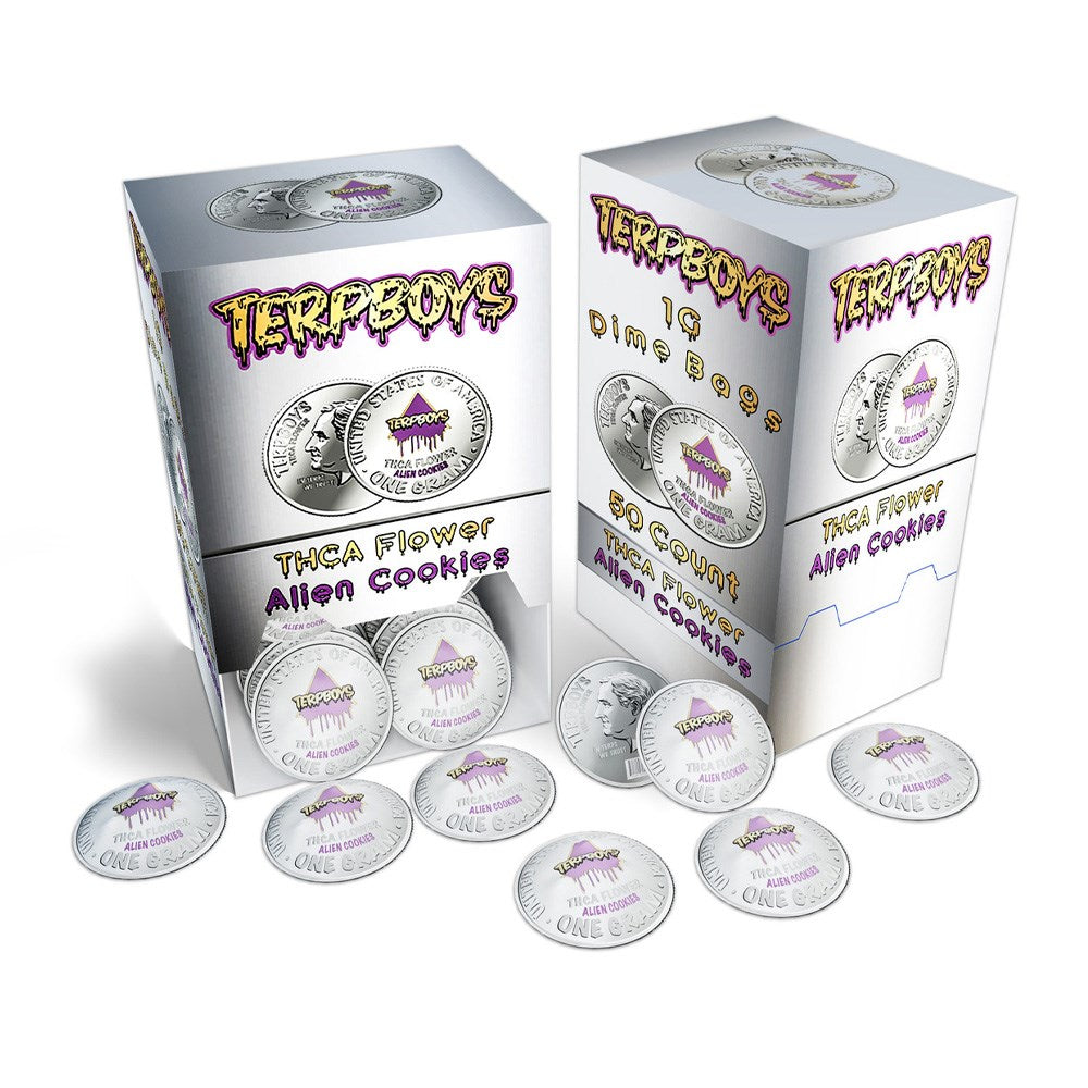 TERPBOYS DIME BAG THCA 1G FLOWER INDICA - ALIEN COOKIES