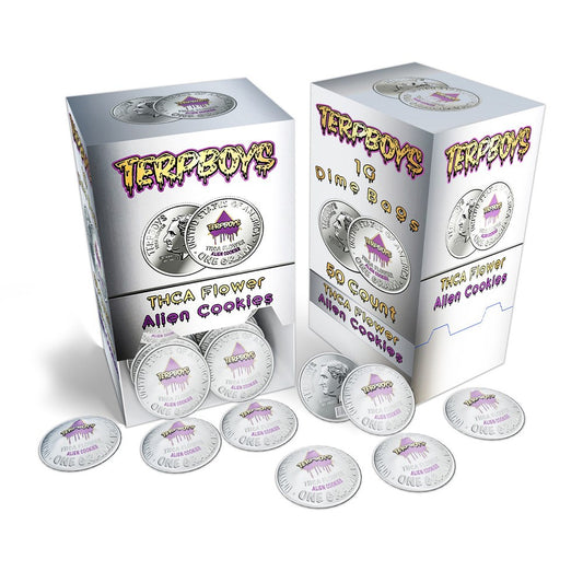 TERPBOYS DIME BAG THCA 1G FLOWER INDICA - ALIEN COOKIES