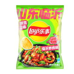 TAIWAN LAY'S 70G POTATO BOLE THICK CUT CHIPS - CRISPY CHICKEN LEGS
