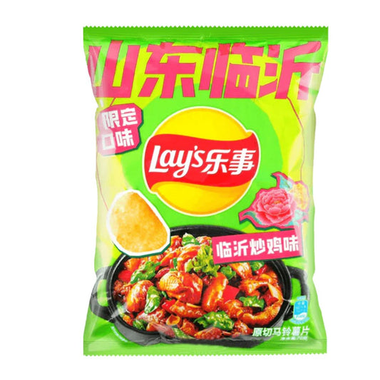 TAIWAN LAY'S 70G POTATO BOLE THICK CUT CHIPS - CRISPY CHICKEN LEGS