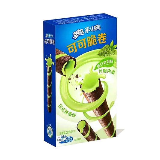 OREO 50G COCOA CRISP ROLLS - JAPANESE MATCHA