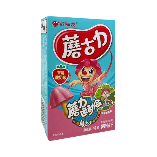 MUSHROOM 48G CHOCOLATE BISCUIT - STRAW YOGURT CHOCOLATE