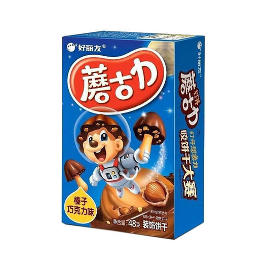 MUSHROOM 48G CHOCOLATE BISCUIT - HAZELNUT CHOCOLATE
