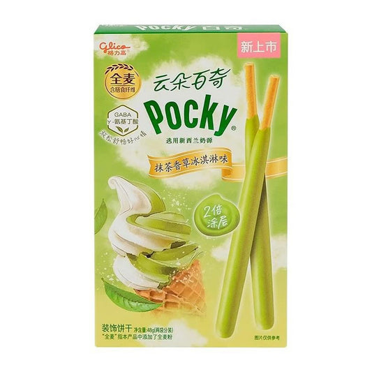 CLOUD POCKY 48G - MATCHA VANILLA ICECREAM
