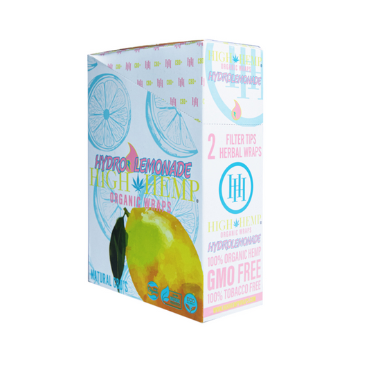 HIGH HEMP ORGANIC 2PK FILTER TIP WRAP - HYDRO LEMONADE
