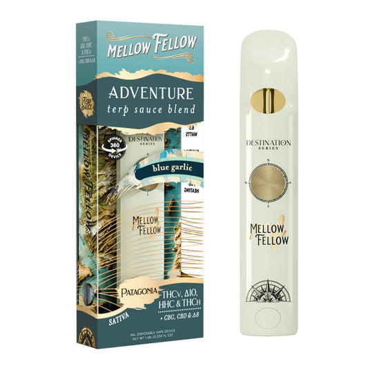 MF SPINNERS 1ML ADVENTURE BLEND DISPOSABLE SATIVA - PATAGONIA/BLUE GARLIC