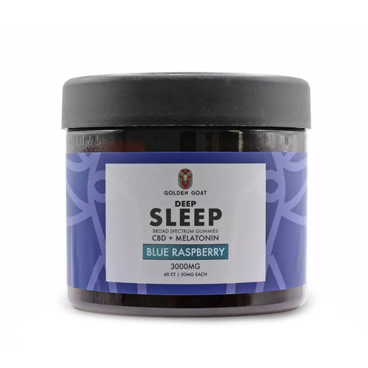 GOLDEN GOAT DEEP SLEEP 3000MG GUMMIES - BLUE RASPBERRY