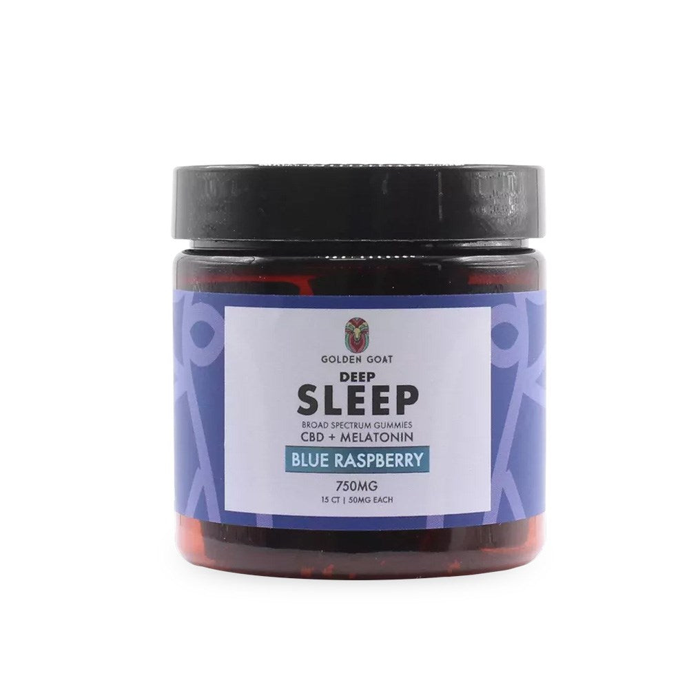 GOLDEN GOAT DEEP SLEEP 750MG GUMMIES - BLUE RASPBERRY