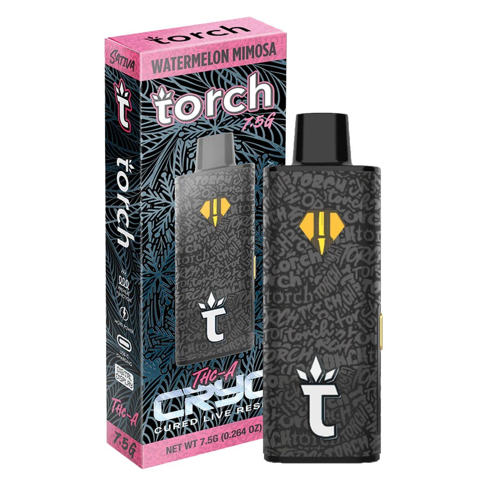 TORCH CRYO THCA 7.5G DISPOSABLE SATIVA - WATERMELON MIMOSA