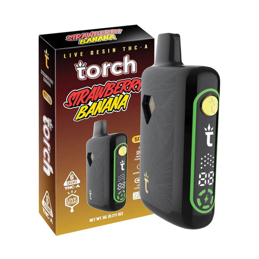 TORCH PULSE THCA 6G DISPOSABLE SATIVA - STRAW BANANA