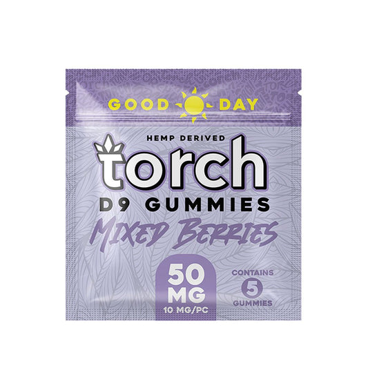 TORCH D9 GOOD DAY 50MG GUMMIES - MIXED BERRIES