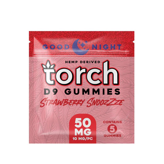 TORCH D9 GOOD NIGHT 50MG GUMMIES - STRAW SNOOZZZE