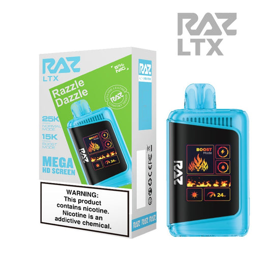 RAZ LTX 5% 25KPUFF DISPOSABLE- RAZZLE DAZZLE