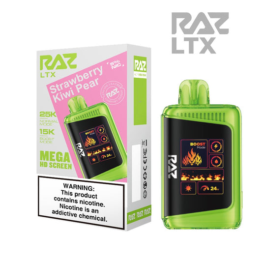RAZ LTX 5% 25KPUFF DISPOSABLE- STRAW KIWI PEAR
