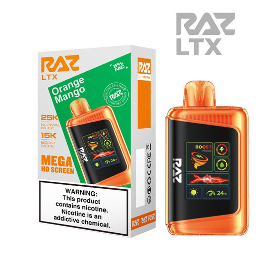 RAZ LTX 5% 25KPUFF DISPOSABLE- ORANGE MANGO