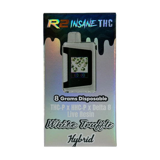 R2 INSANE THC 8G DISPOSABLE HYBRID - WHITE TRUFFLE
