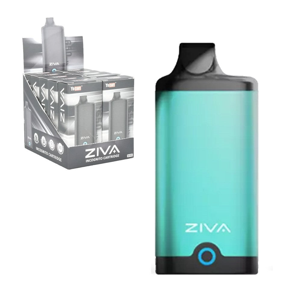 YOCAN ZIVA 650mAH INCOGNITO CART. BATTERY - LIGHT GREEN