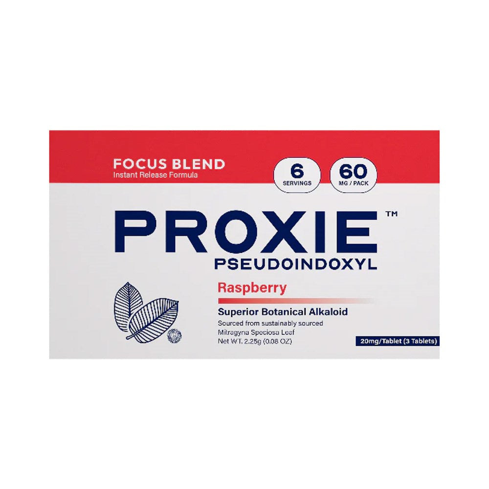 PROXIE 60MG 3CT KRATOM FOCUS BLEND - RASPBERRY