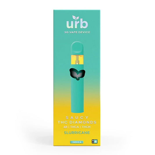 URB SAUCY THC DIAMONDS 3ML DISPOSABLE INDICA - SLURRICANE