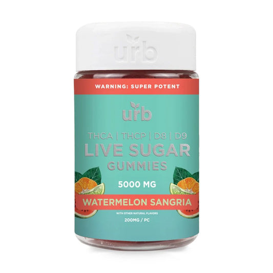 URB THCA LIVE SUGAR 5000MG GUMMIES - WATERMELON SANGRIA