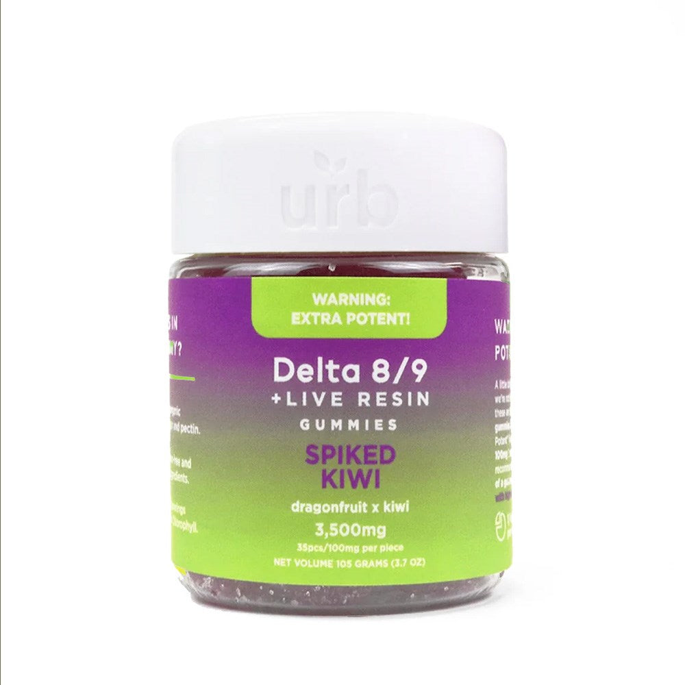URB D8/D9 THC 3500MG GUMMIES - SPIKED KIWI