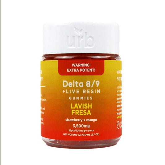 URB D8/D9 THC 3500MG GUMMIES - LAVESH FRESA
