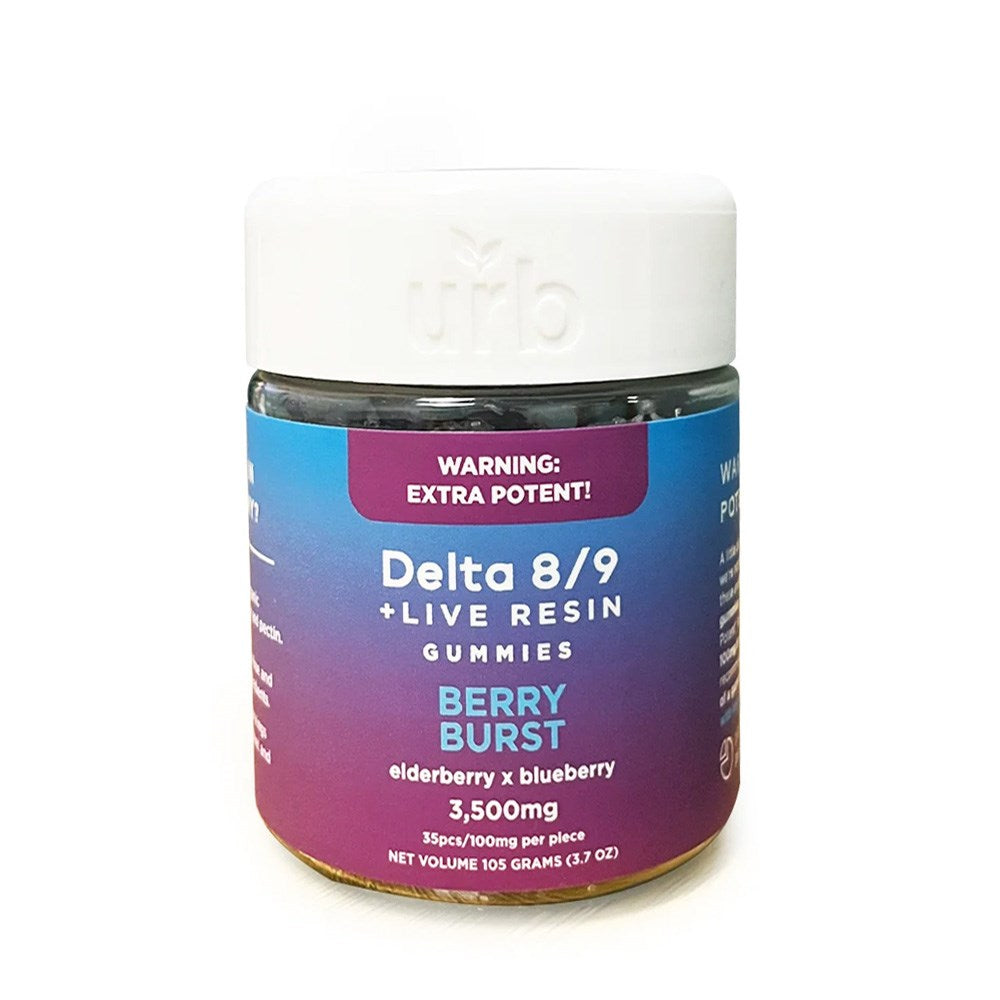 URB D8/D9 THC 3500MG GUMMIES - BERRY BURST