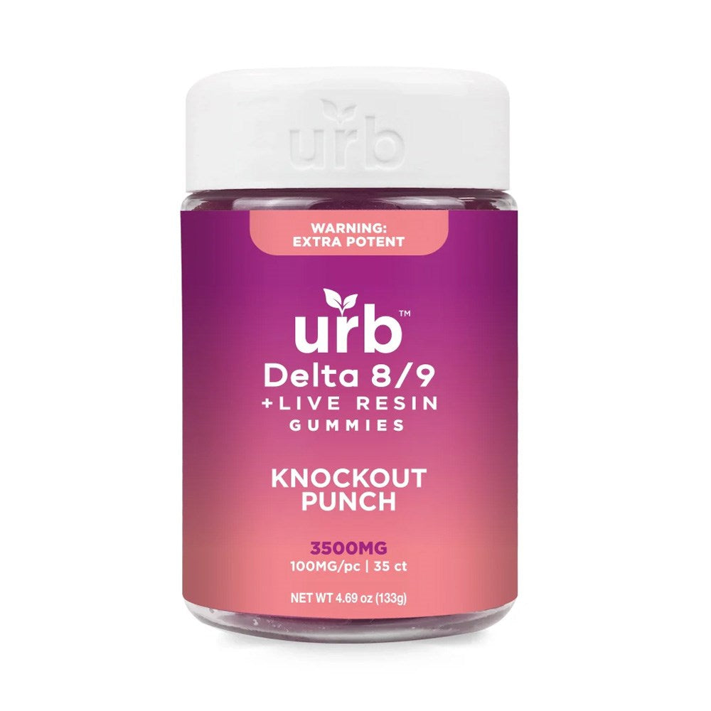 URB D8/D9 THC 3500MG GUMMIES - KNOCKOUT PUNCH