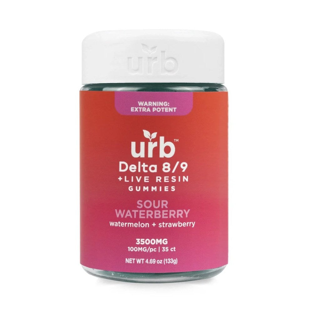 URB D8/D9 THC 3500MG GUMMIES - SOUR WATERBERRY