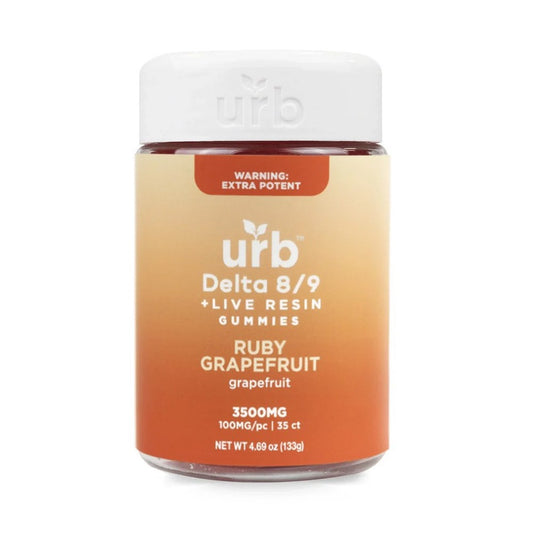 URB D8/D9 THC 3500MG GUMMIES - RUBY GRAPEFRUIT