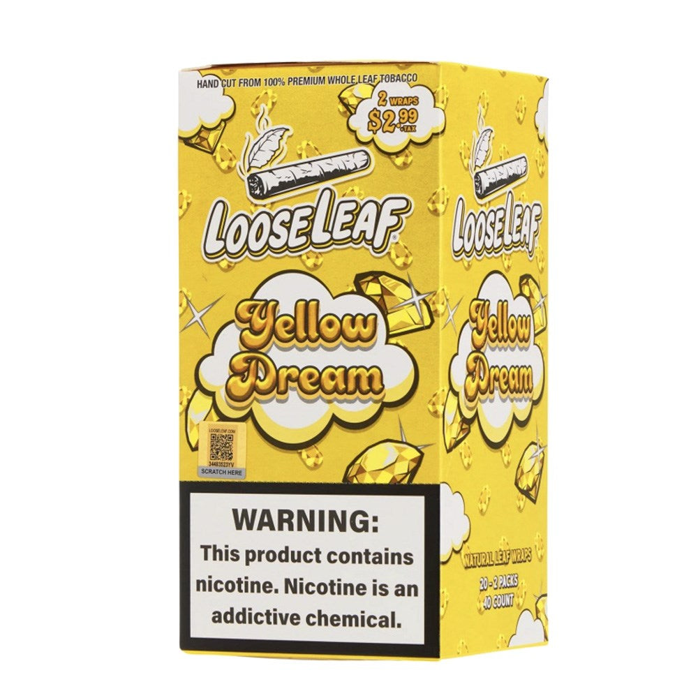 LOOSELEAF 2CT/2.99 WRAPS - YELLOW DREAM