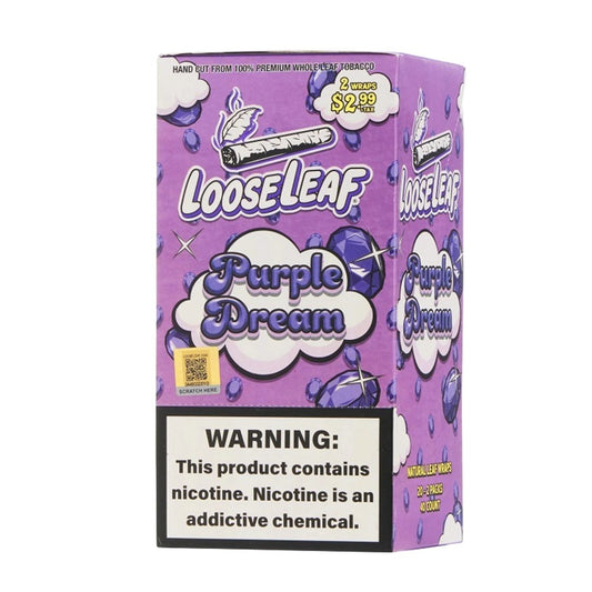 LOOSELEAF 2CT/2.99 WRAPS - PURPLE DREAM