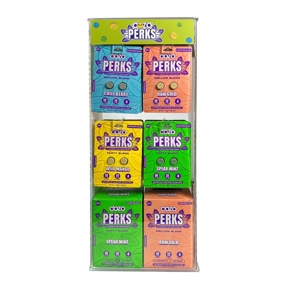 DOZO PERKS 7OHM 2CT PILLS DISPLAY