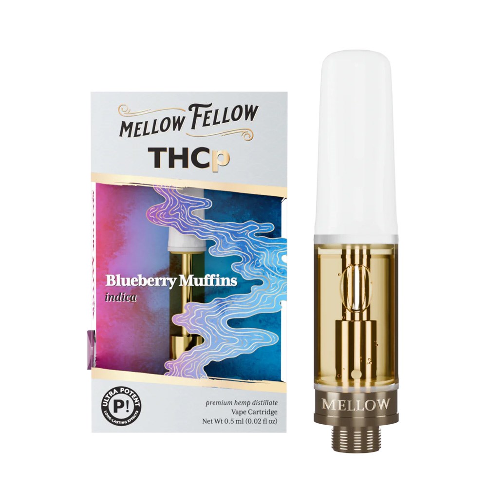 MELLOW FELLOW THCP 0.5G CARTRIDGE INDICA - BLUEBERRY MUFFINS