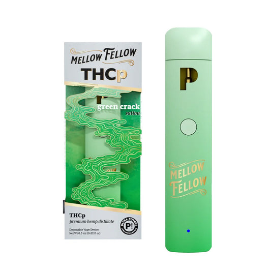 MELLOW FELLOW THCP 0.5G DISPOSABLE SATIVA - GREEN CRACK