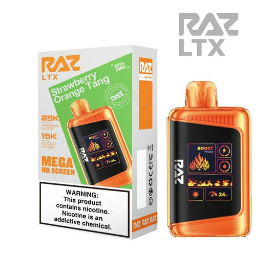 RAZ LTX 5% 25KPUFF DISPOSABLE- STRAW ORANGE TANG