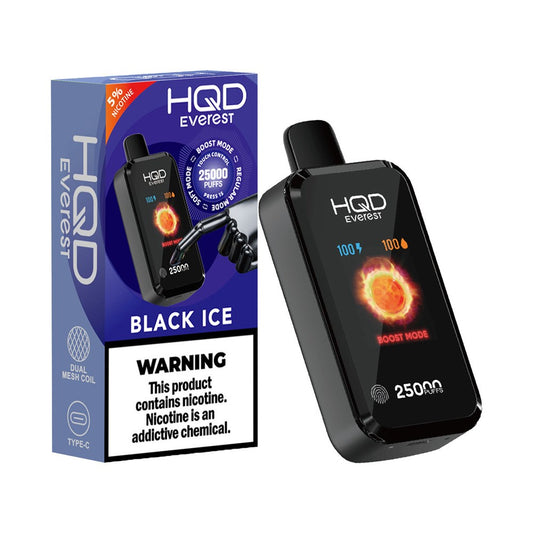 HQD CUVIE EVEREST 25K 5% DISPOSABLE - BLACK ICE
