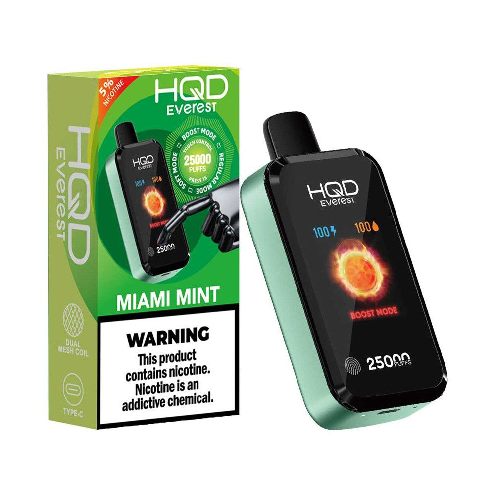 HQD CUVIE EVEREST 25K 5% DISPOSABLE - MIAMI MINT