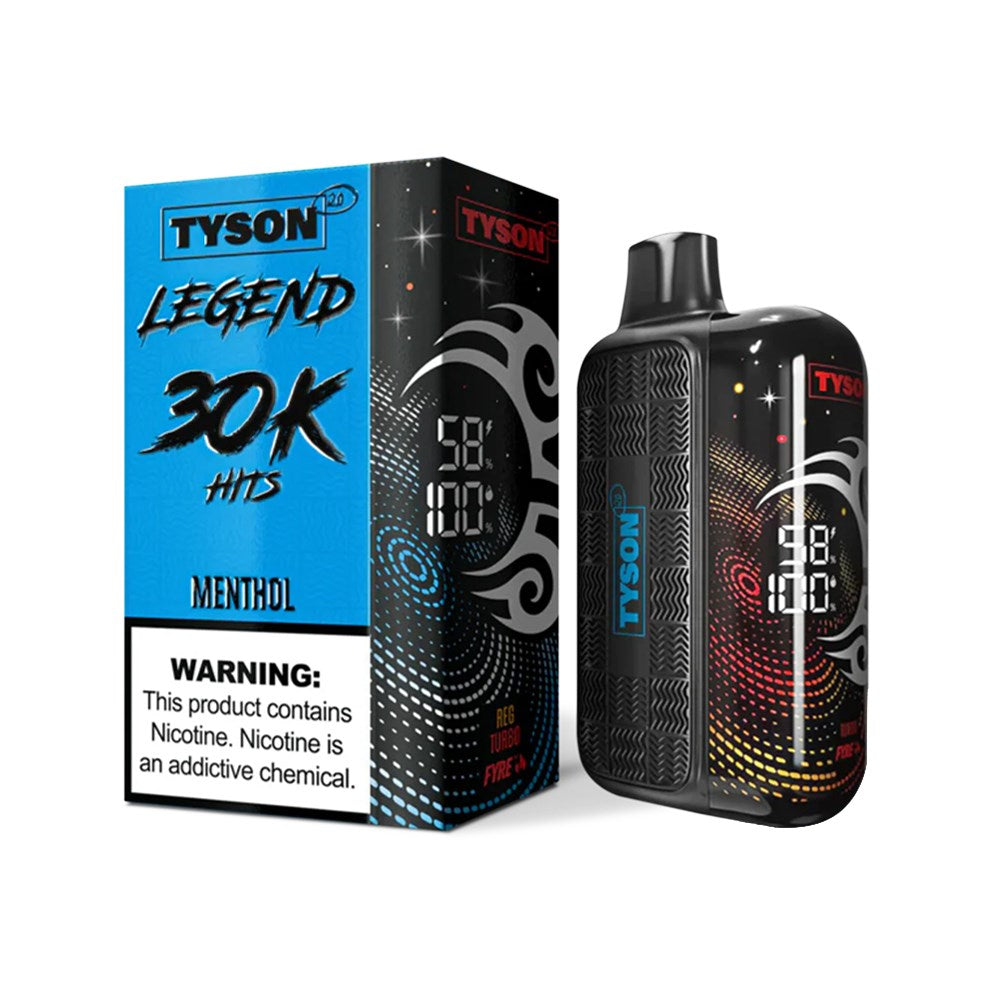 TYSON LEGEND 5%NIC 30KPUFFS DISPOSABLE - MENTHOL