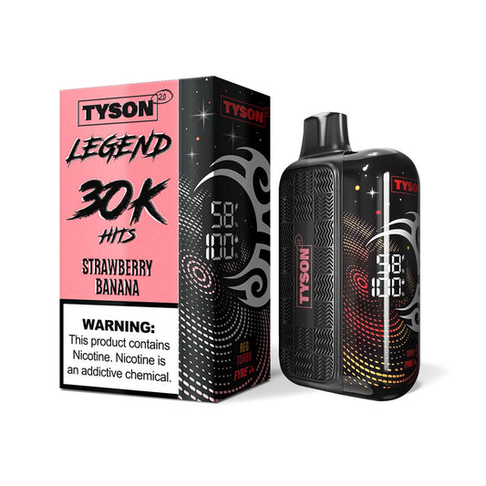 TYSON LEGEND 5%NIC 30KPUFFS DISPOSABLE - STRAW BANANA