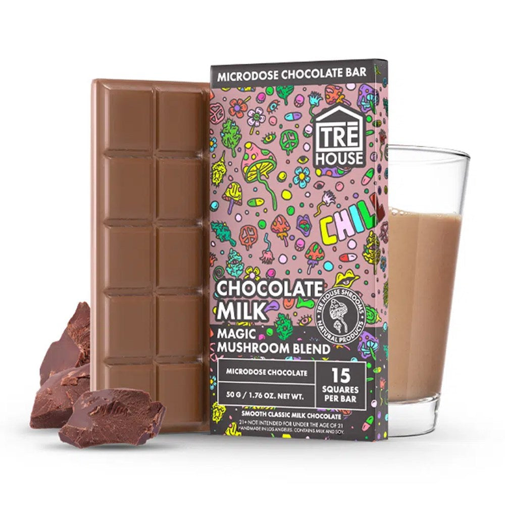 TRE HOUSE MAGIC MUSHROOM CHOCOLATE - MILK CHOCOLATE