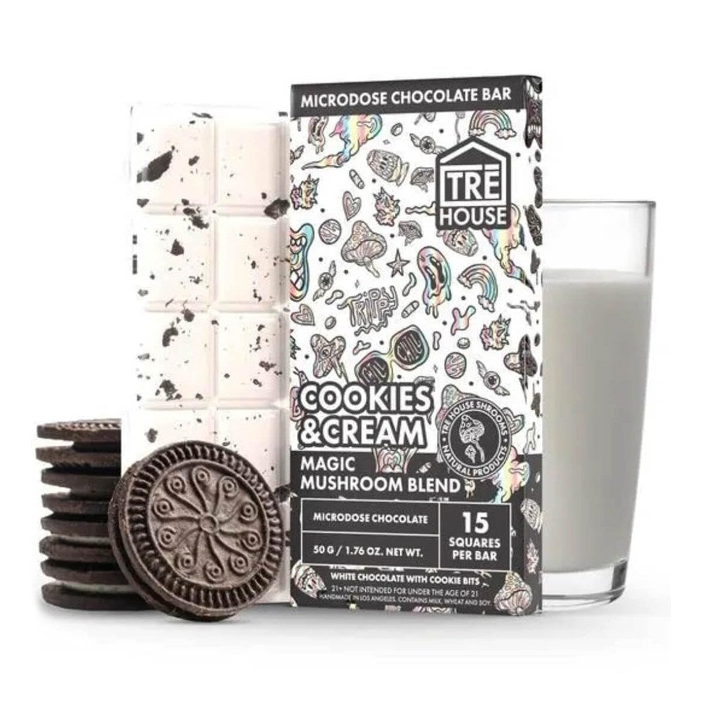 TRE HOUSE MAGIC MUSHROOM CHOCOLATE - COOKIES&CREAM