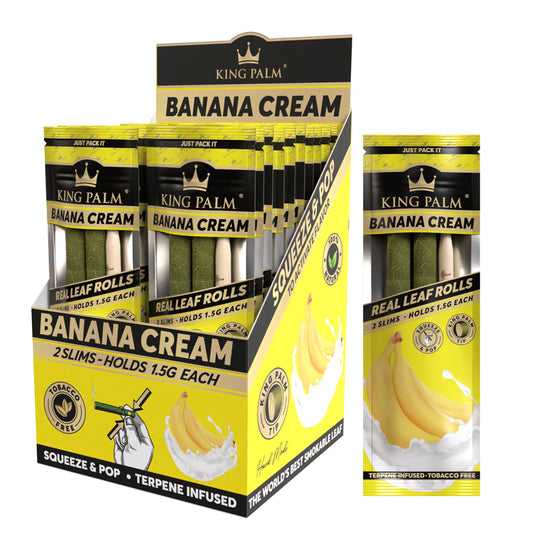 KING PALM SLIM 1.5G ROLLS - BANANA CREAM