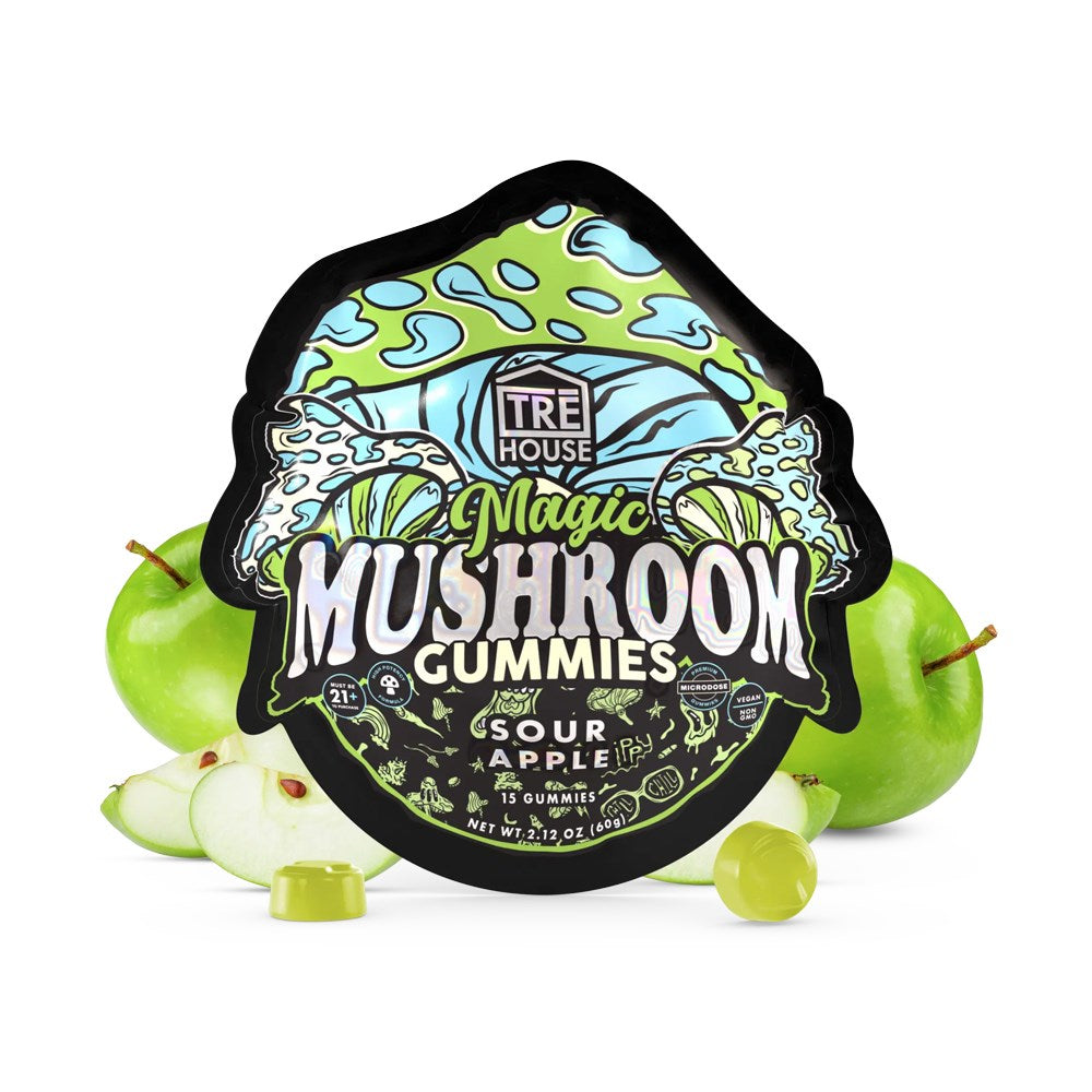 TRE HOUSE MAGIC MUSHOOM GUMMIES - SOUR APPLE