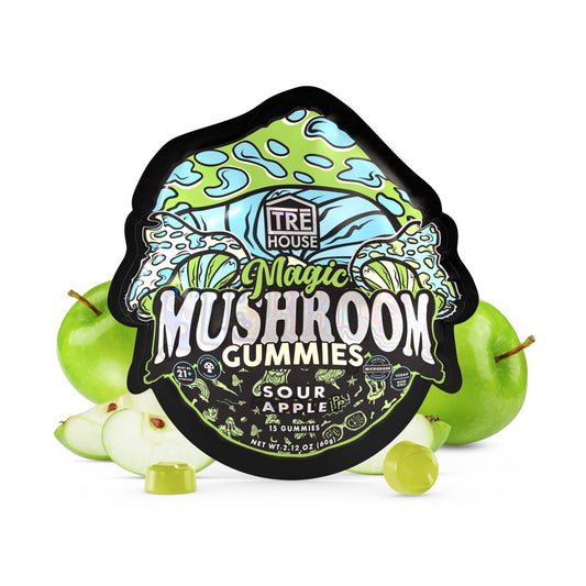 TRE HOUSE MAGIC MUSHOOM GUMMIES - SOUR APPLE