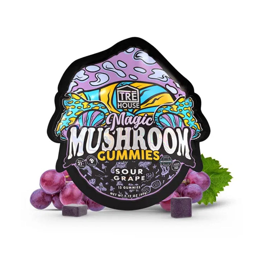 TRE HOUSE MAGIC MUSHOOM GUMMIES - SOUR GRAPE