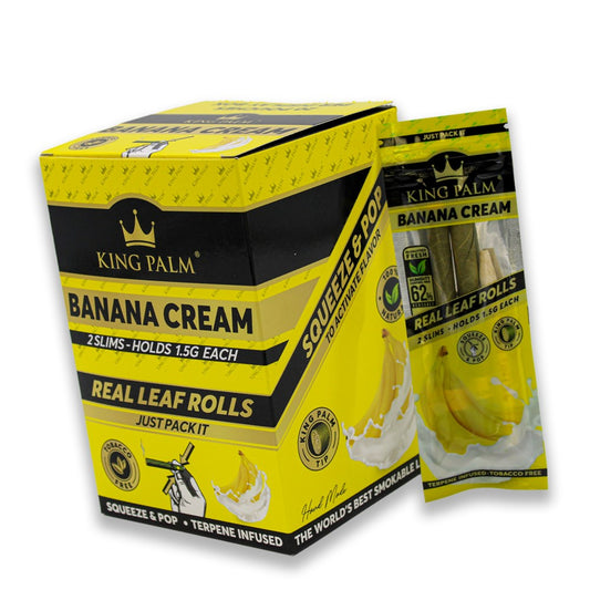 KING PALM SLIM 1.5G ROLLS - BANANA CREAM