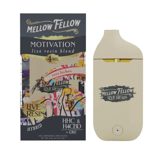 MELLOW FELLOW MOTIVATION BLEND 4ML DISPOSABLE HYBRID - TRES LECHES