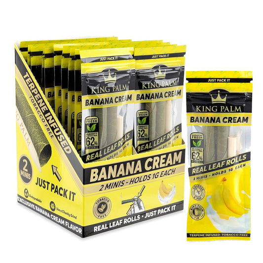 KING PALM MINIS 1G ROLLS - BANANA CREAM