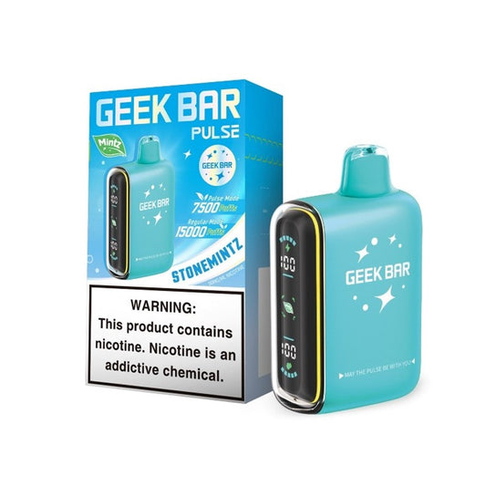 GEEK BAR PULSE 5% NIC 15000 PUFFS DISPOSABLE - STONE MINTZ